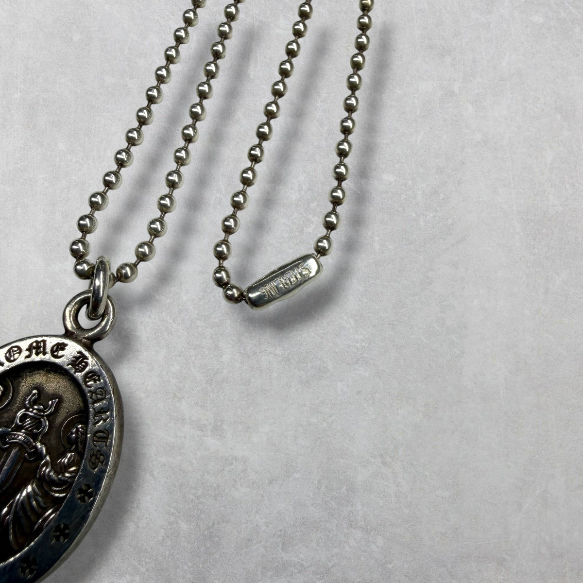 Chrome Hearts Angel Medal Oval w/ Ball Chain