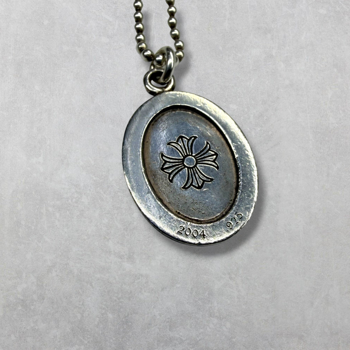 Chrome Hearts Angel Medal Oval w/ Ball Chain