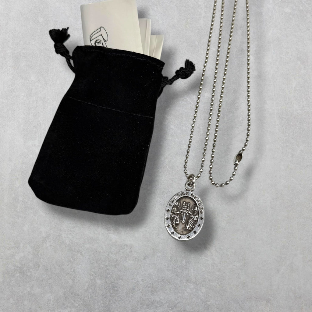 Chrome Hearts Angel Medal Oval w/ Ball Chain