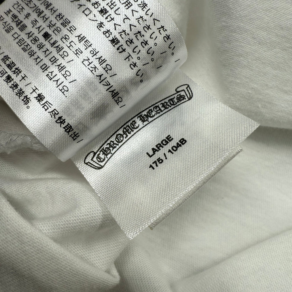 Chrome Hearts Script Logo USA Tee White L