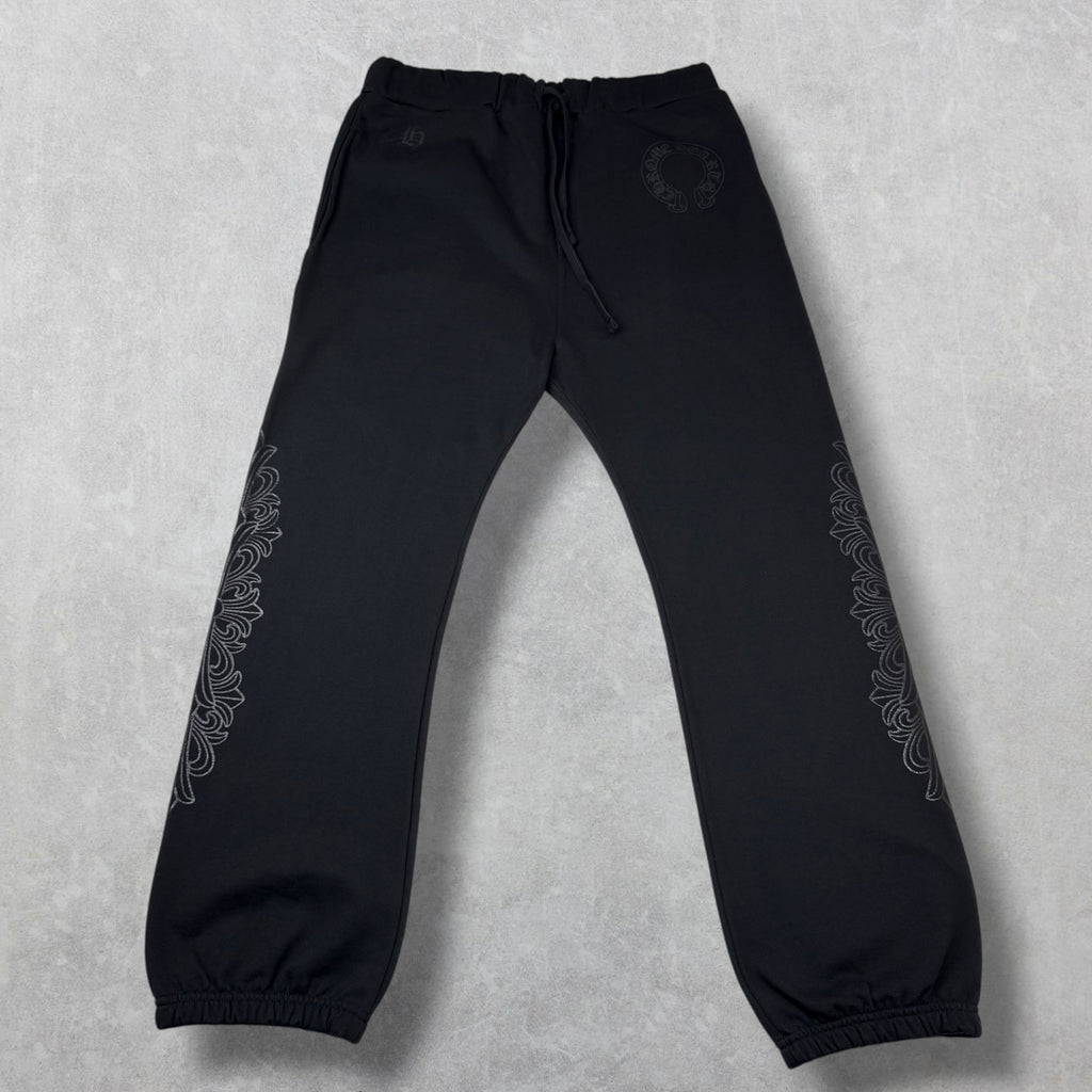 Chrome Hearts Black Floral Sweatpants L