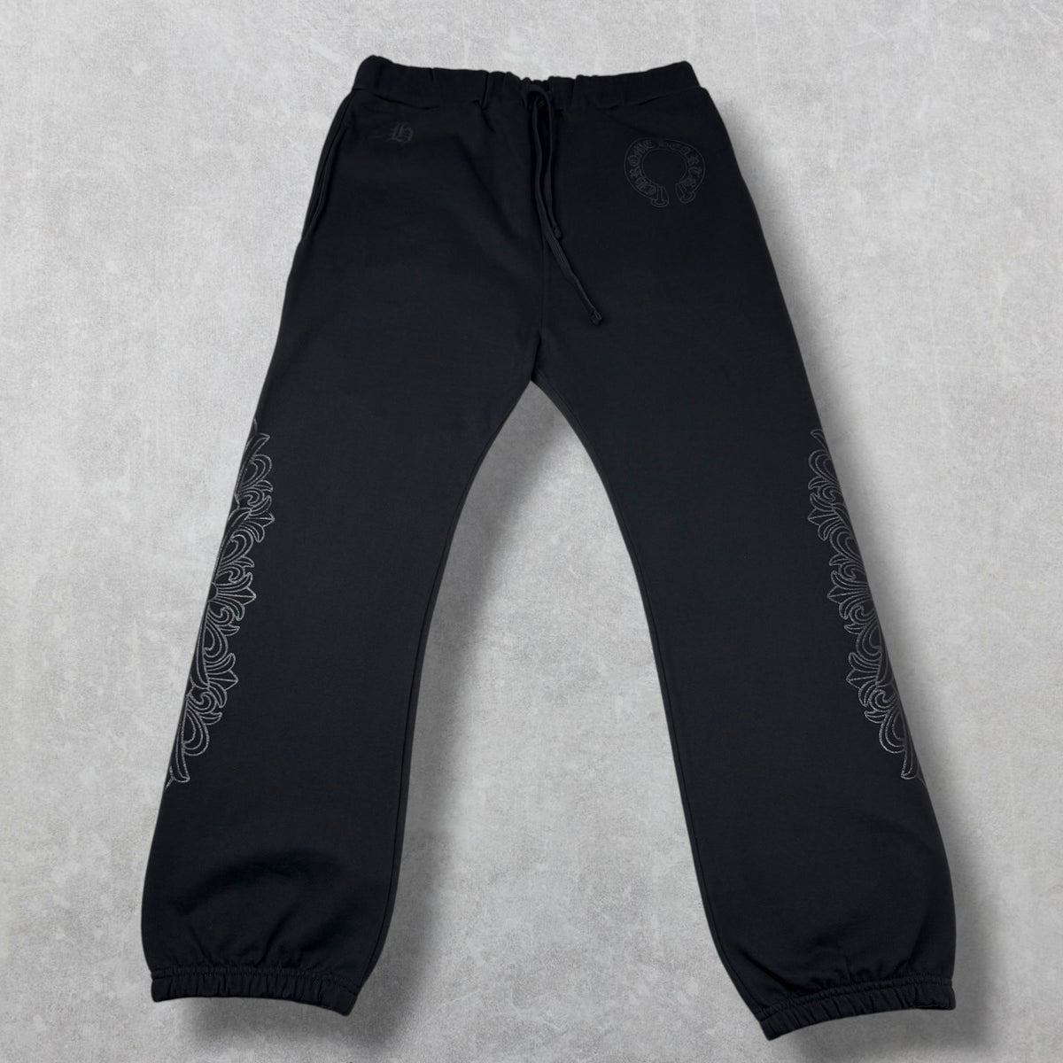 Chrome Hearts Black Floral Sweatpants L