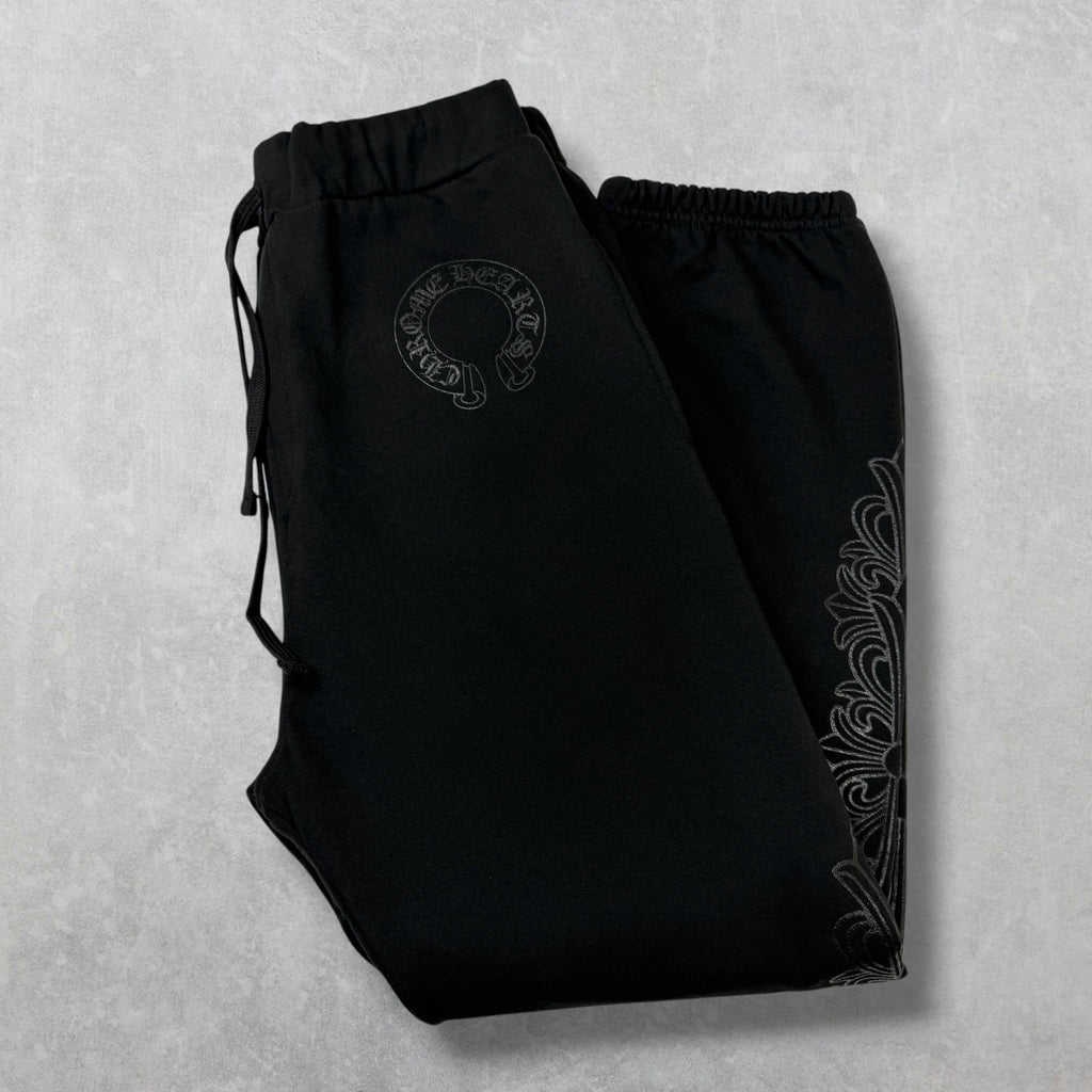 Chrome Hearts Black Floral Sweatpants L