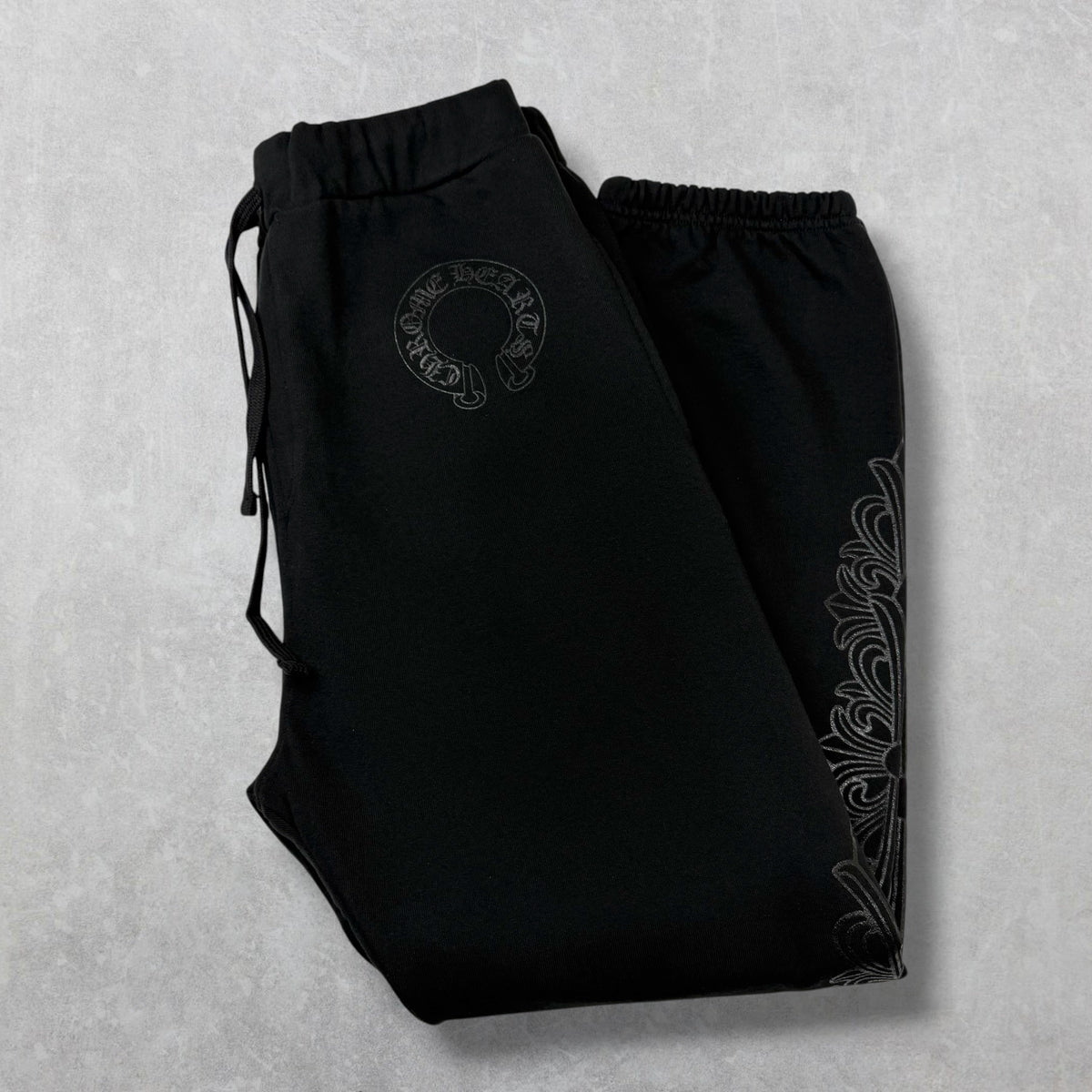 Chrome Hearts Black Floral Sweatpants L