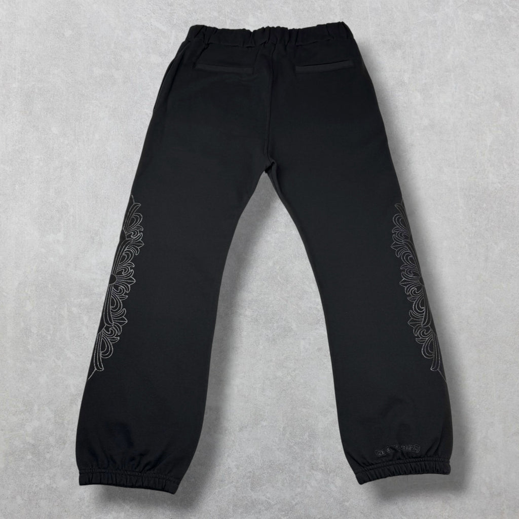 Chrome Hearts Black Floral Sweatpants L