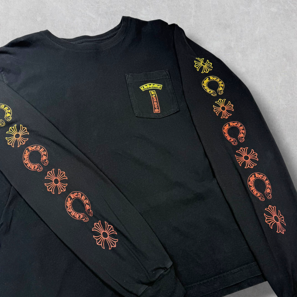 Chrome Hearts Gradient Long Sleeve Tee L