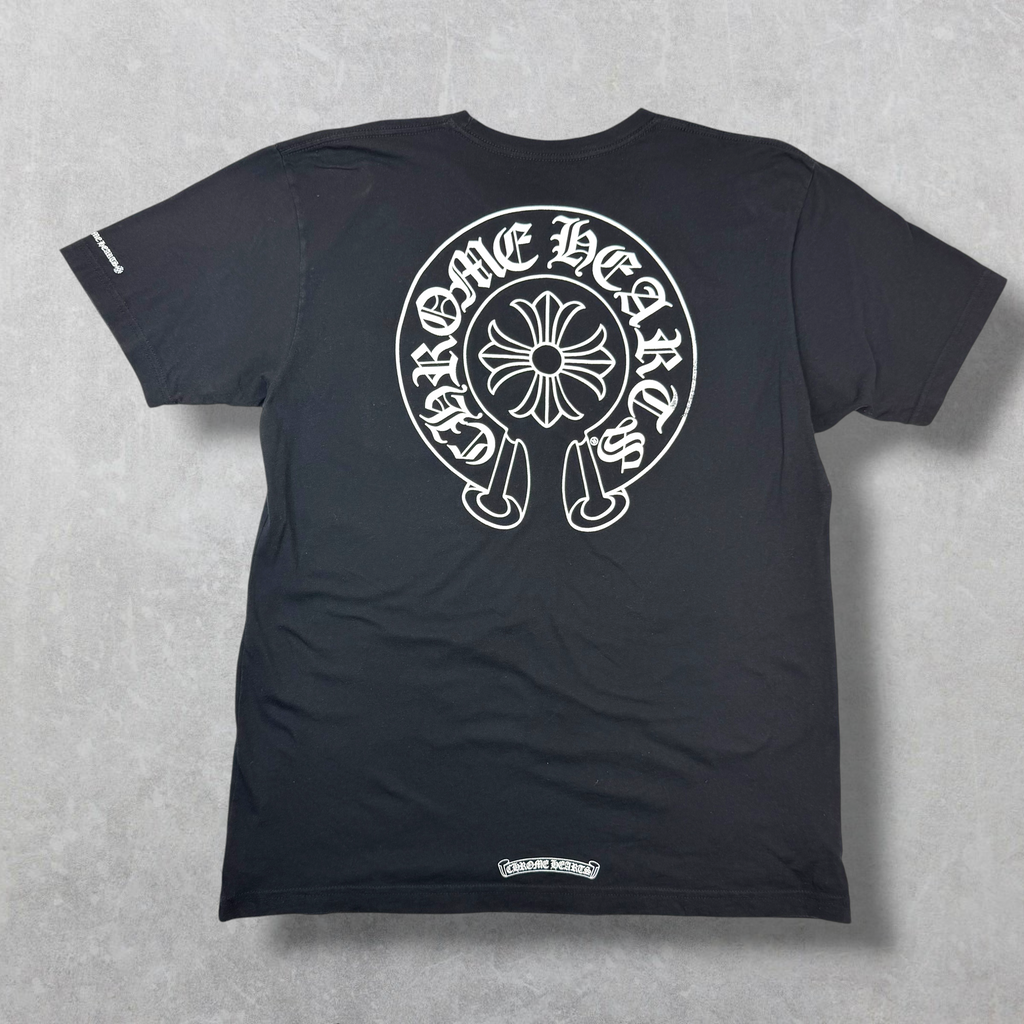 Chrome Hearts Horseshoe Logo Black Tee XL