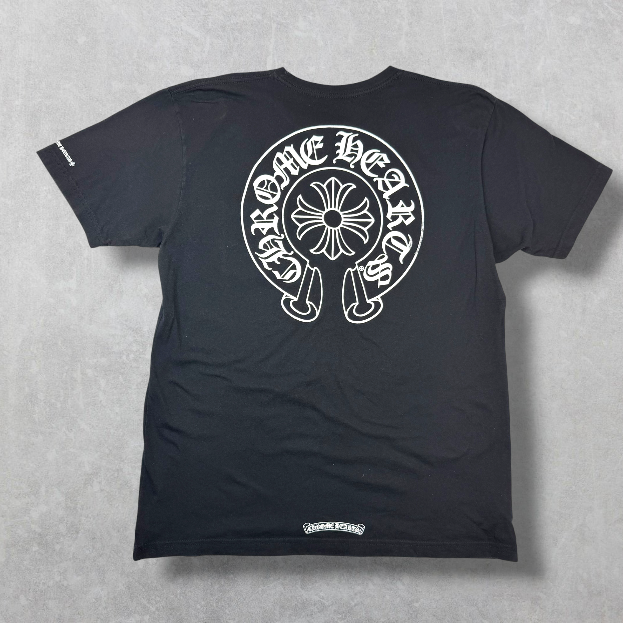 Chrome Hearts Horseshoe Logo Black Tee XL