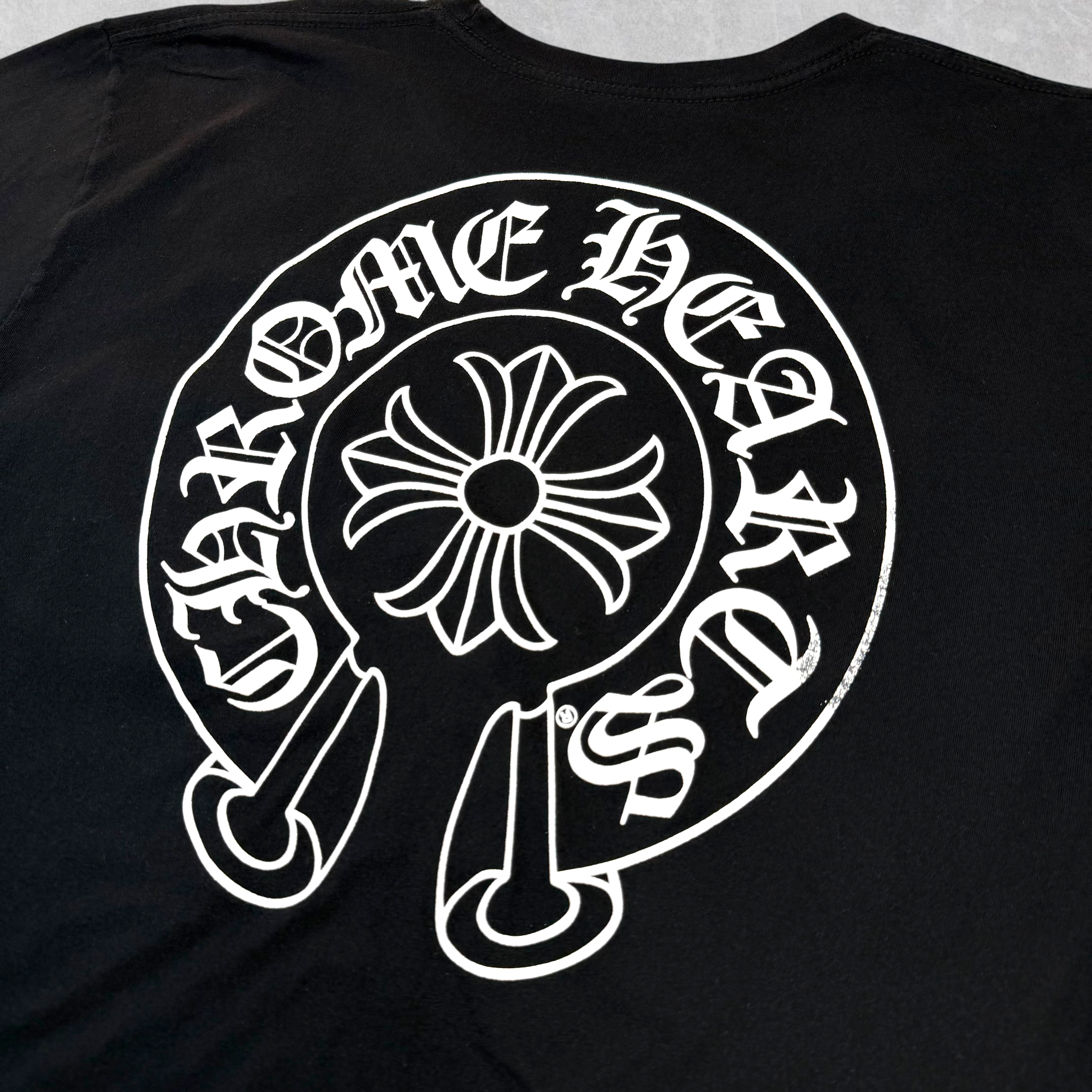 Chrome Hearts Horseshoe Logo Black Tee XL