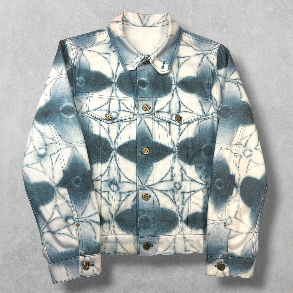 Louis Vuitton Monogram Shibori Tie-Dye Denim Jacket 48 (M)