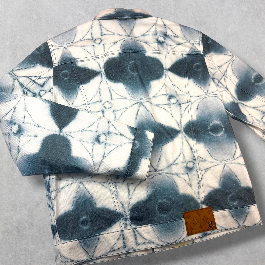 Louis Vuitton Monogram Shibori Tie-Dye Denim Jacket 48 (M)