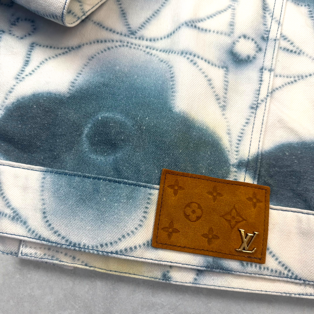 Louis Vuitton Monogram Shibori Tie-Dye Denim Jacket 48 (M)