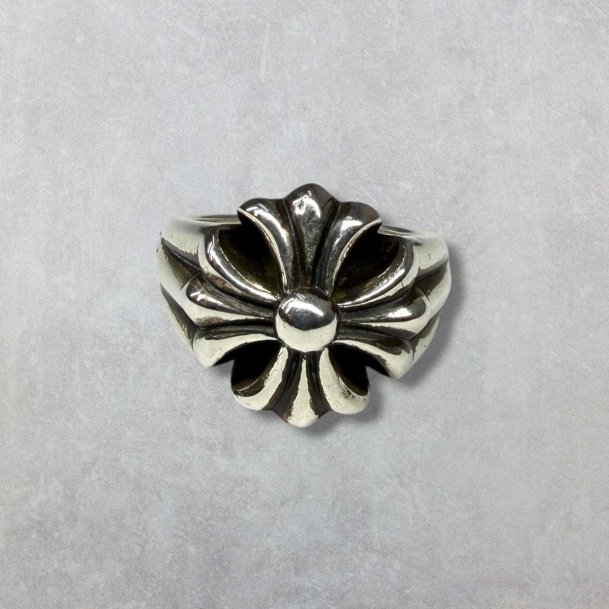 Chrome Hearts Cutout CH Plus Ring 9