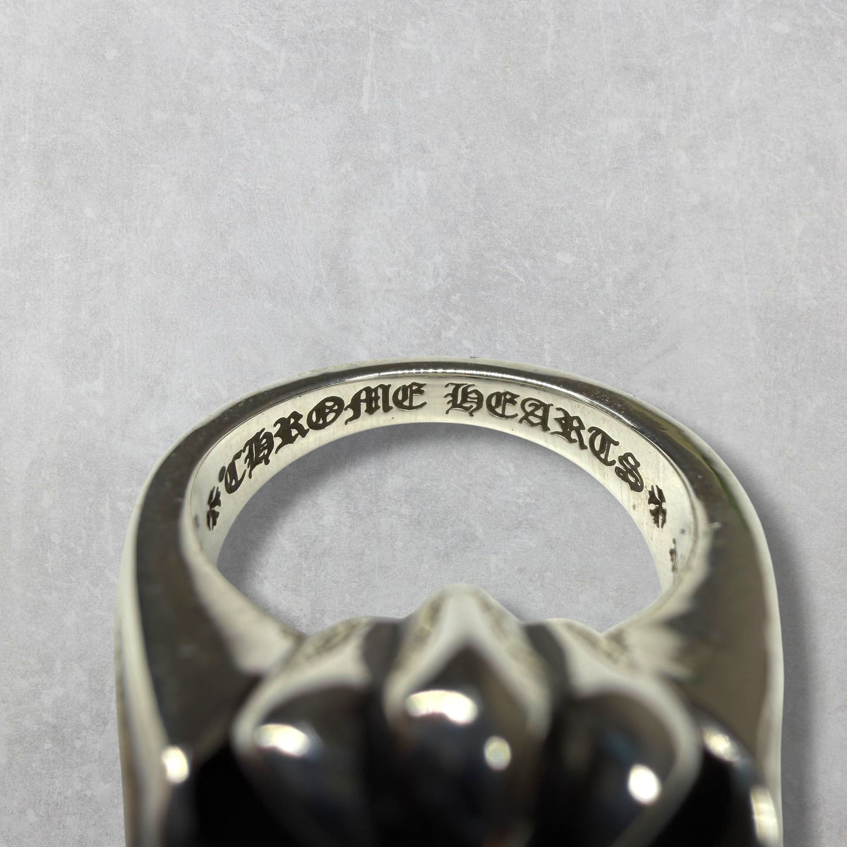 Chrome Hearts Cutout CH Plus Ring 9