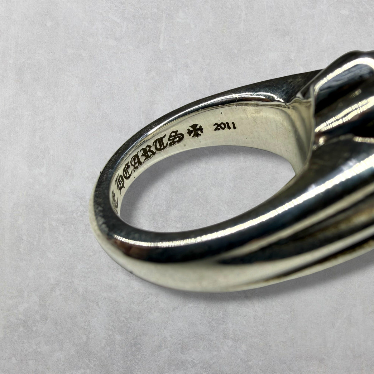 Chrome Hearts Cutout CH Plus Ring 9