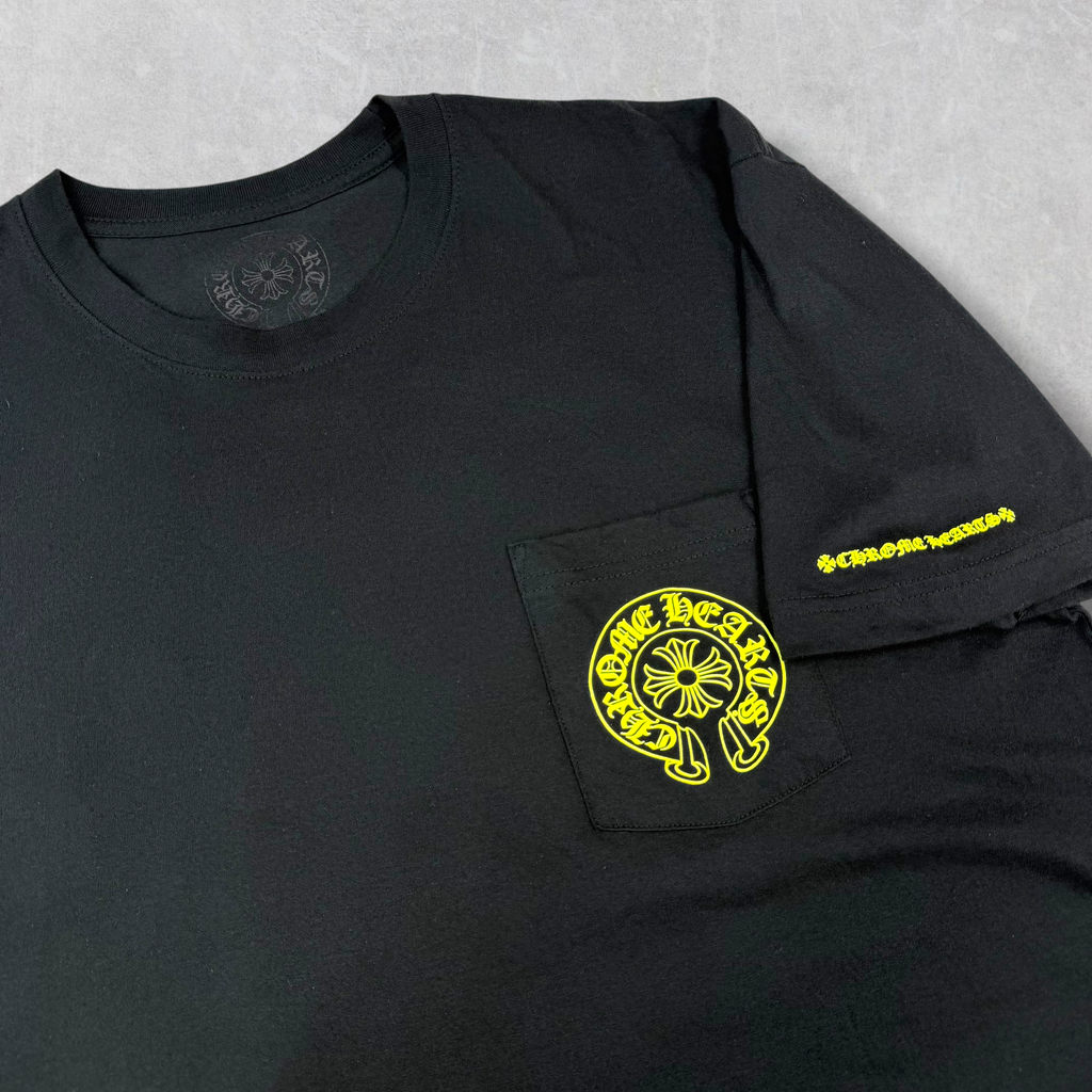 Chrome Hearts Neon Horseshoe Logo Tee Black XL