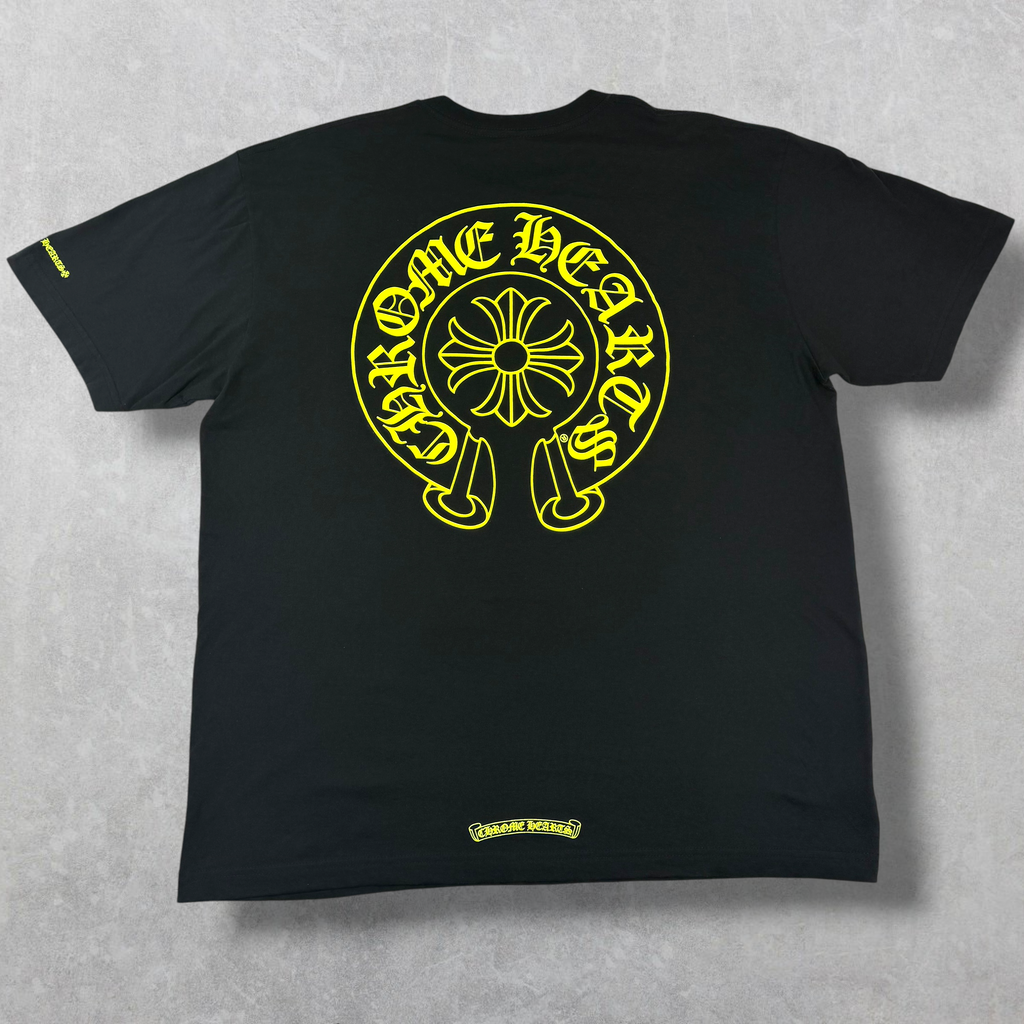 Chrome Hearts Neon Horseshoe Logo Tee Black XL