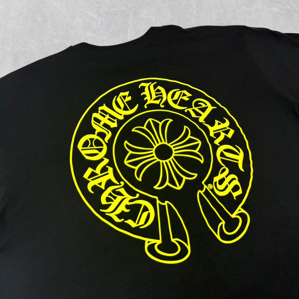 Chrome Hearts Neon Horseshoe Logo Tee Black XL