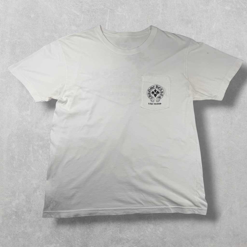 Chrome Hearts White Welcome To Vegas Tee L