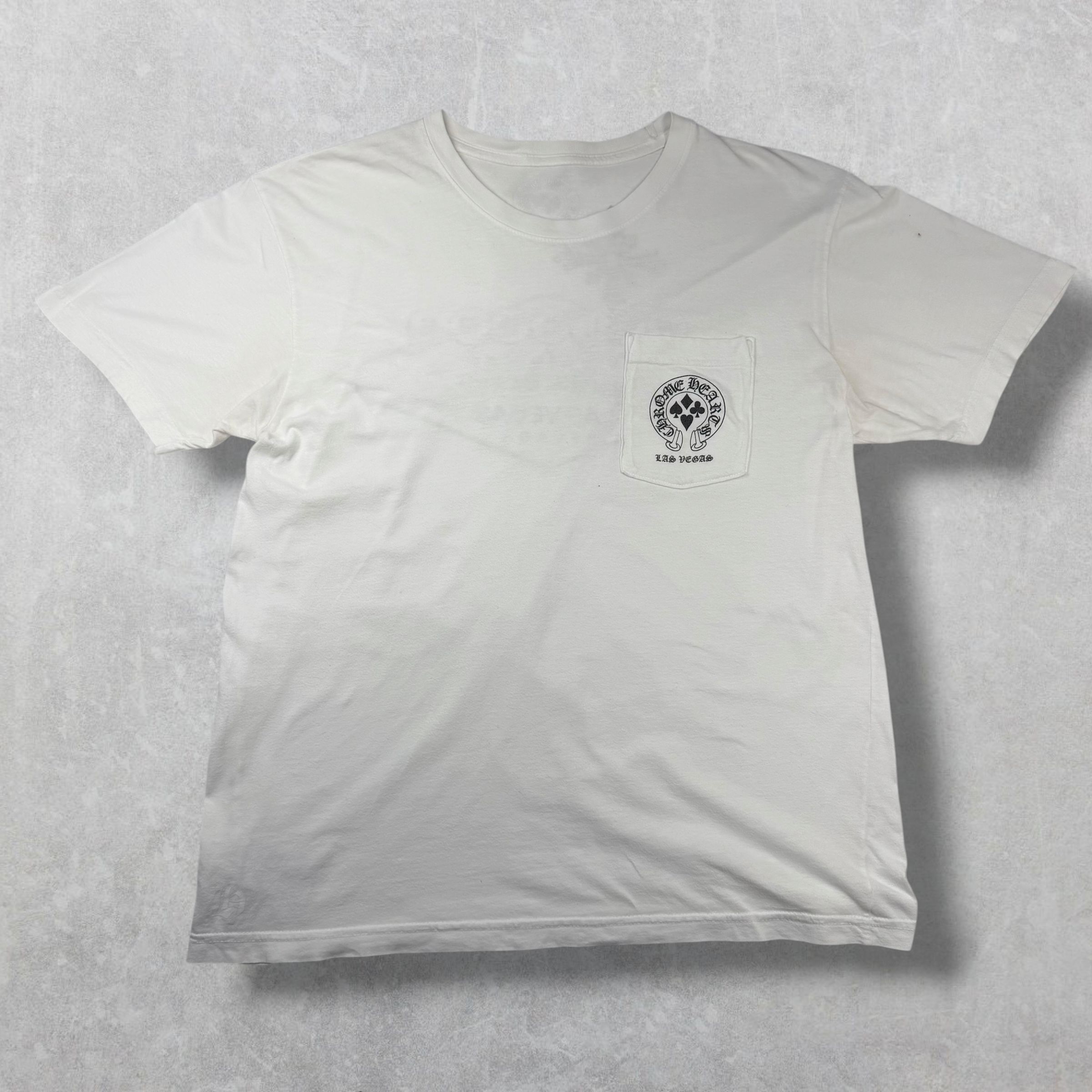 Chrome Hearts White Welcome To Vegas Tee L