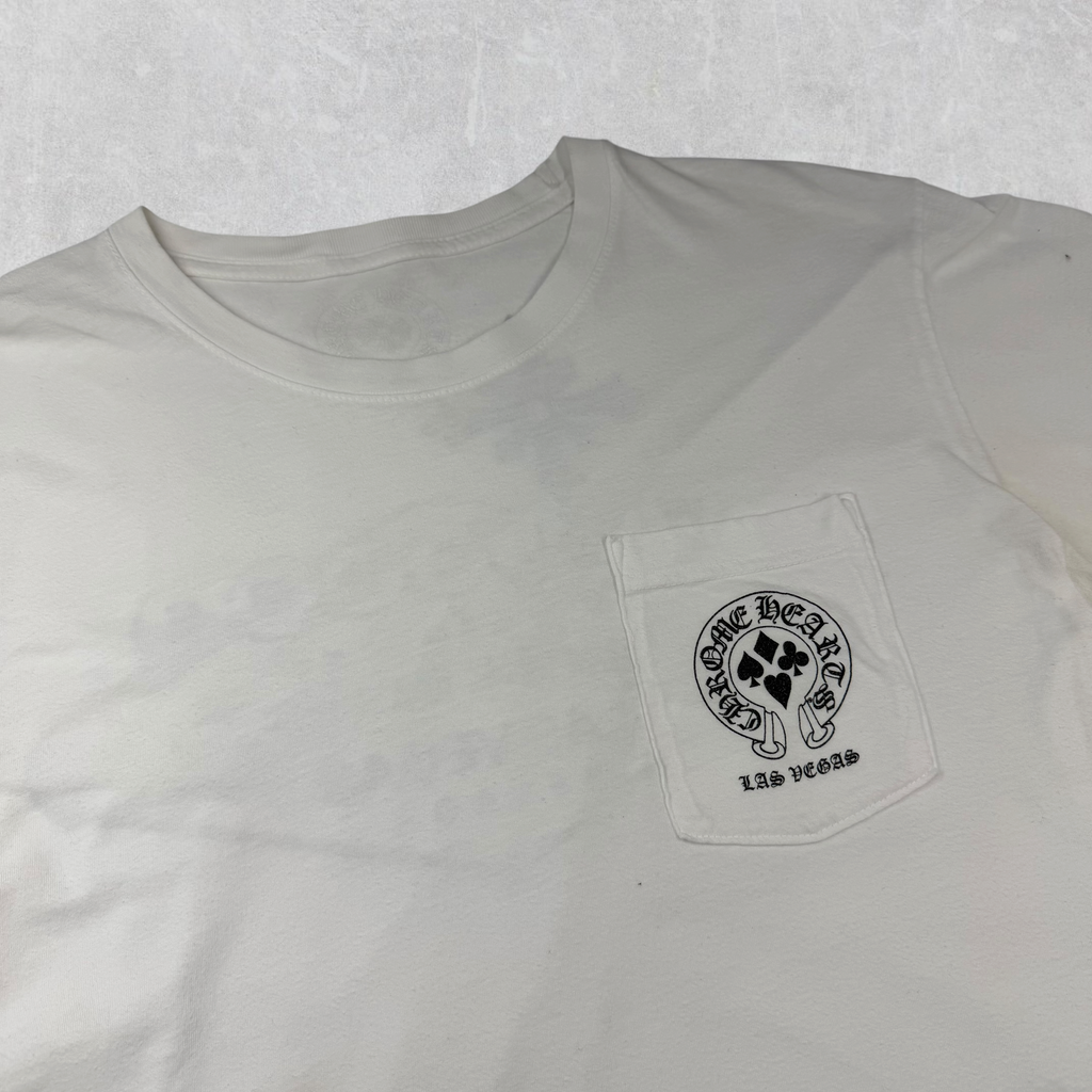 Chrome Hearts White Welcome To Vegas Tee L