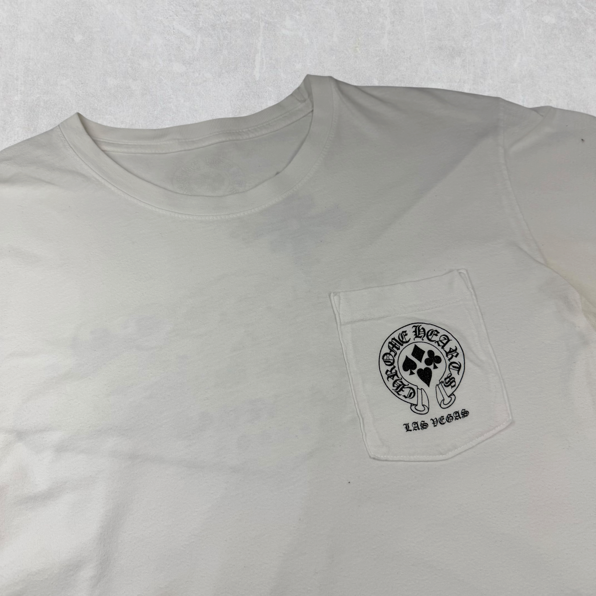 Chrome Hearts White Welcome To Vegas Tee L