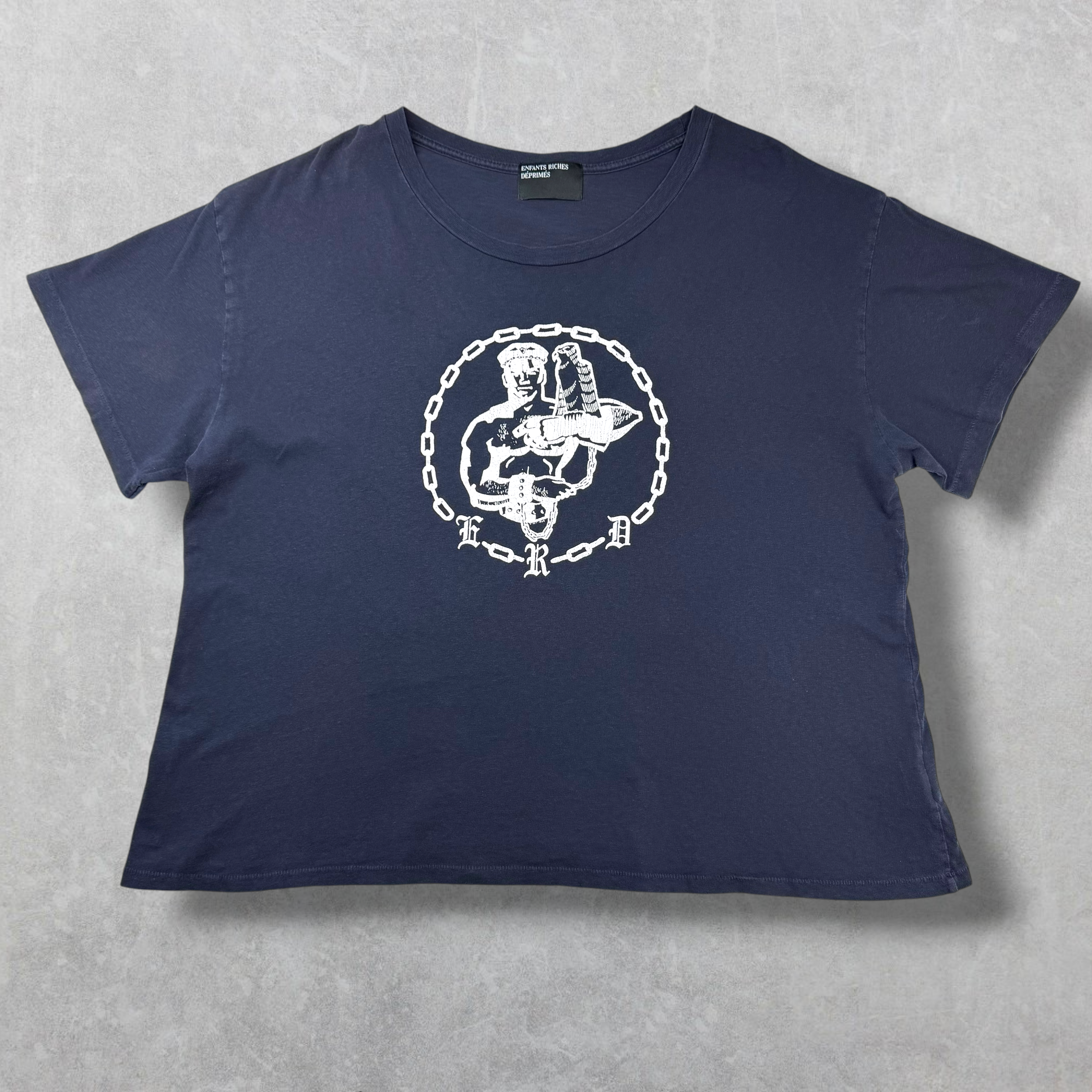 Enfants Riches Déprimés Chain Navy Tee L