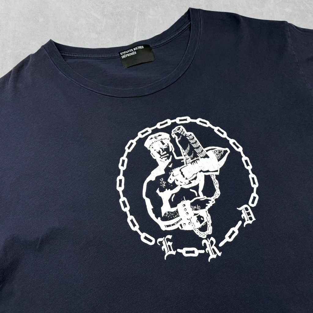 Enfants Riches Déprimés Chain Navy Tee L