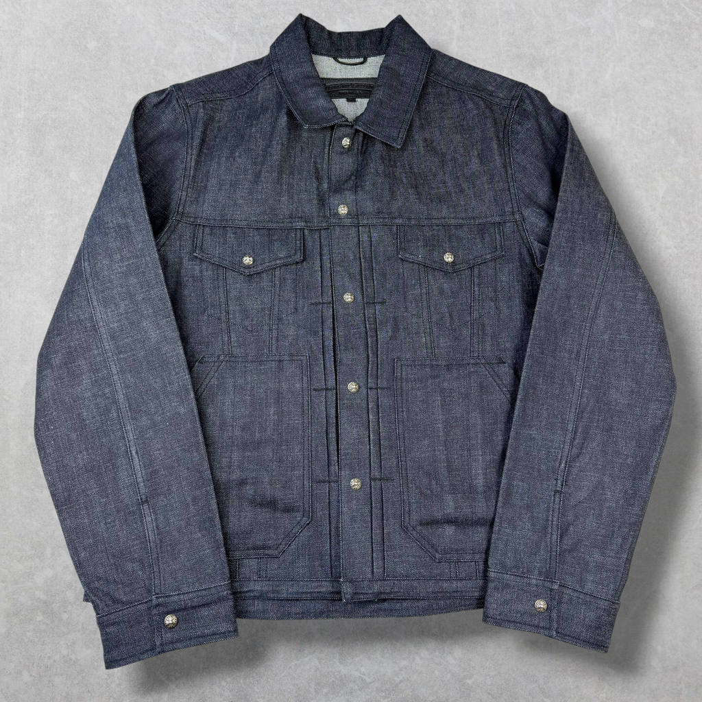 Chrome Hearts KS Fit Cross Ball Denim Button Jacket L