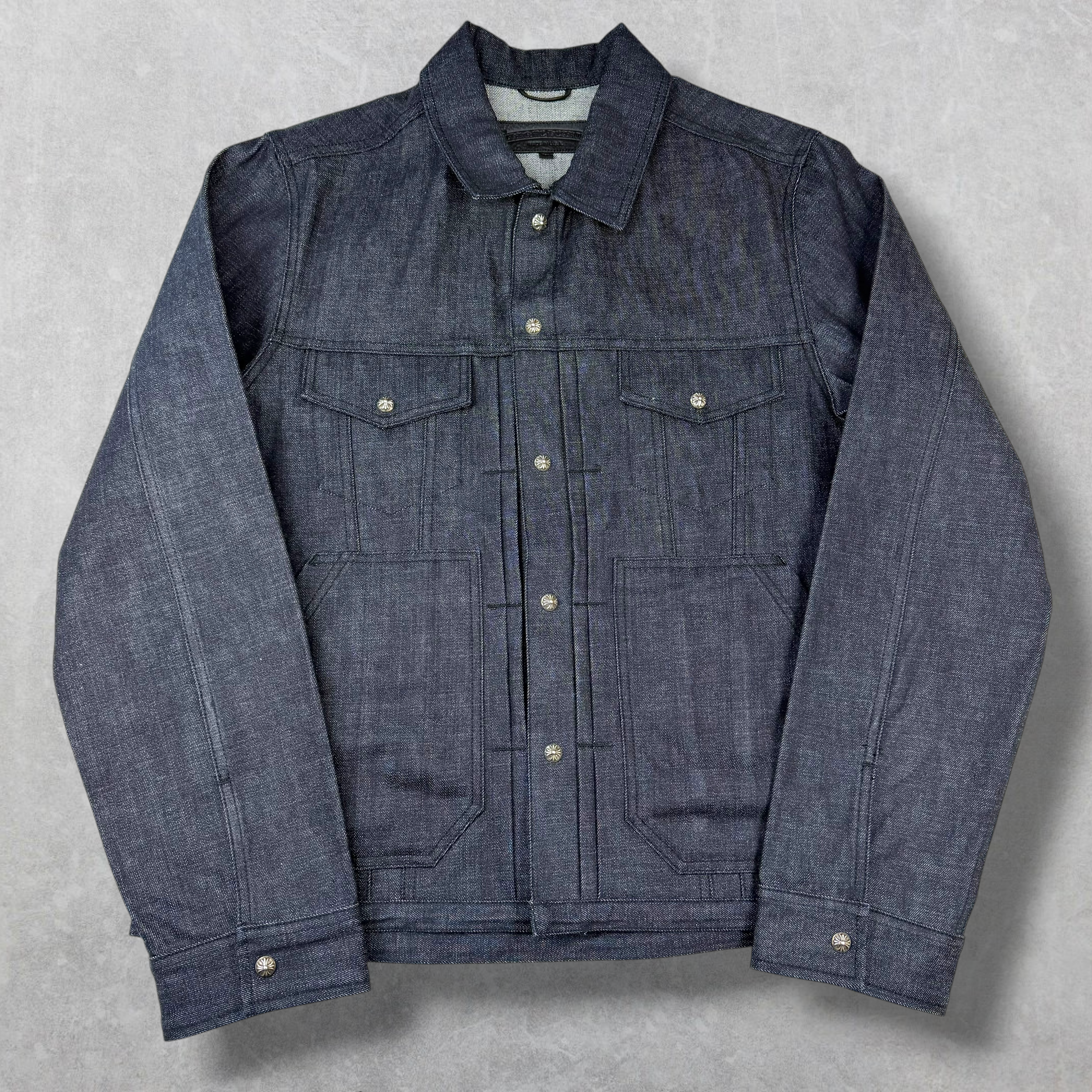Chrome Hearts KS Fit Cross Ball Denim Button Jacket L