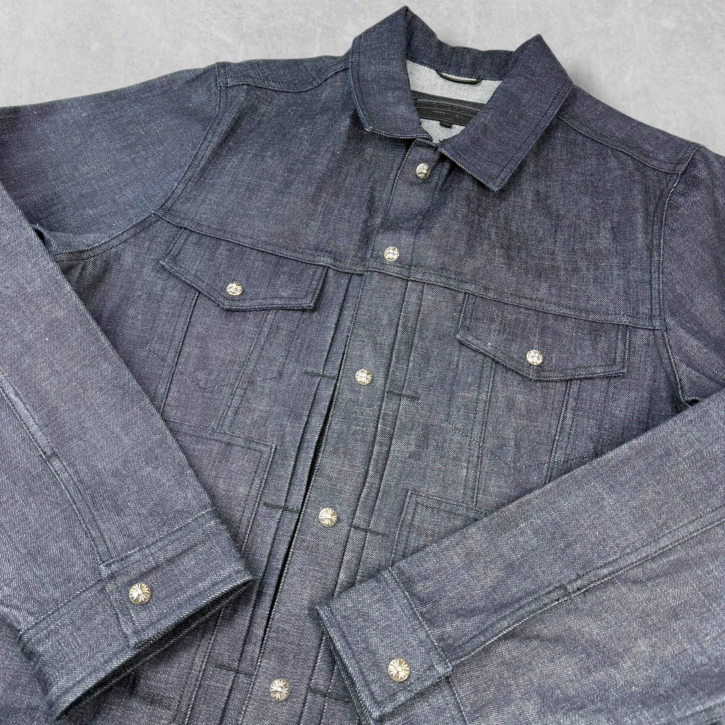 Chrome Hearts KS Fit Cross Ball Denim Button Jacket L