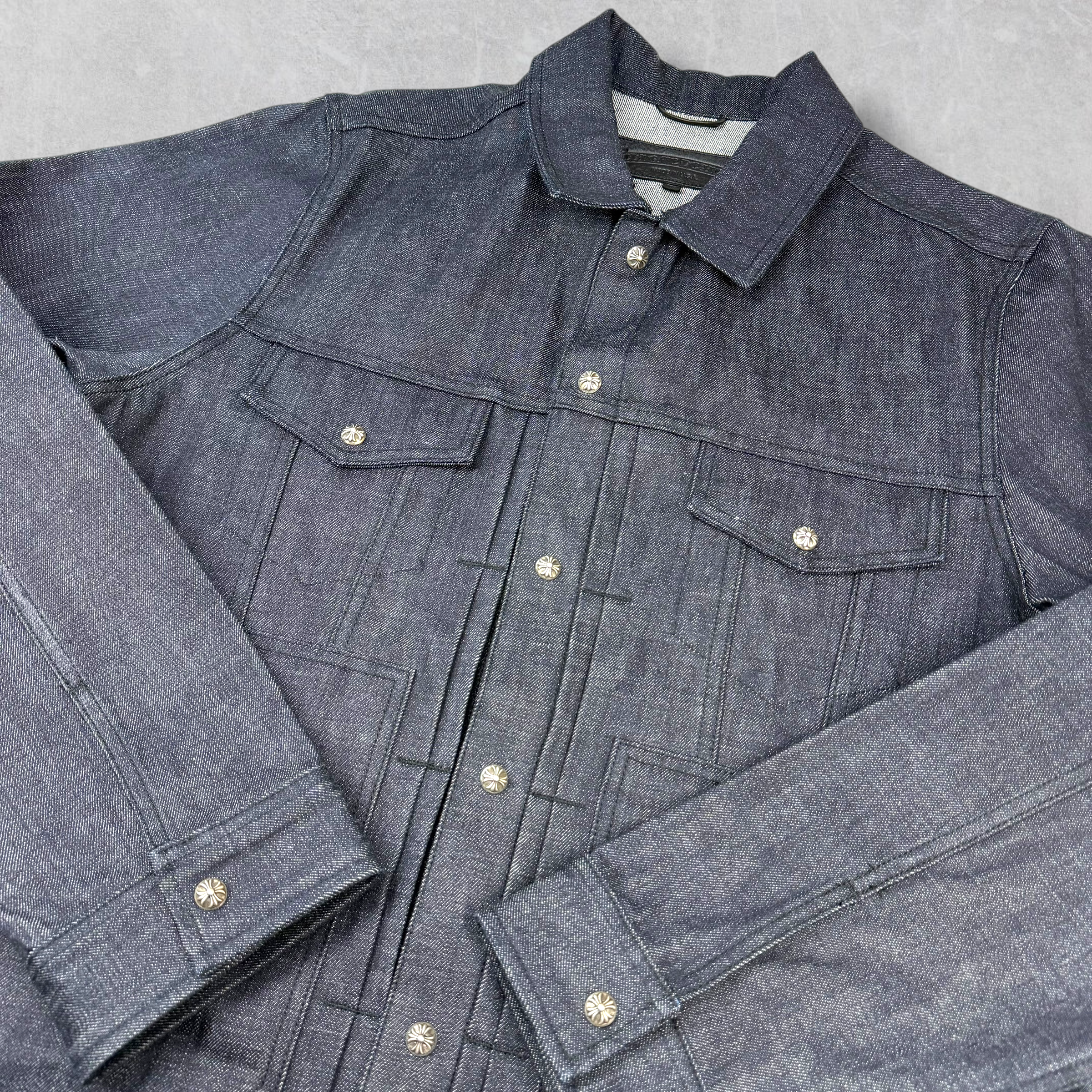 Chrome Hearts KS Fit Cross Ball Denim Button Jacket L