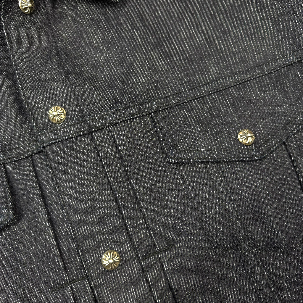 Chrome Hearts KS Fit Cross Ball Denim Button Jacket L