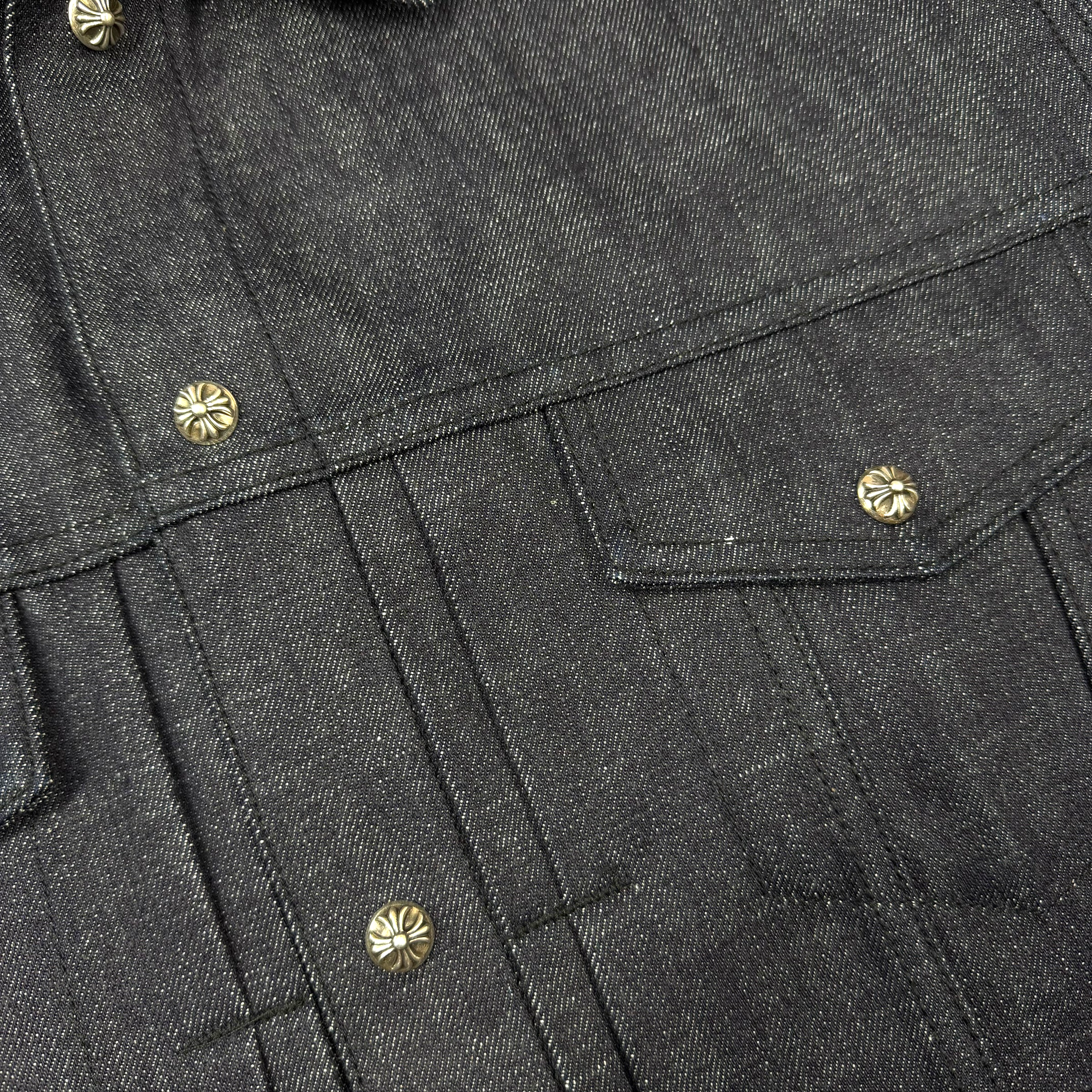 Chrome Hearts KS Fit Cross Ball Denim Button Jacket L