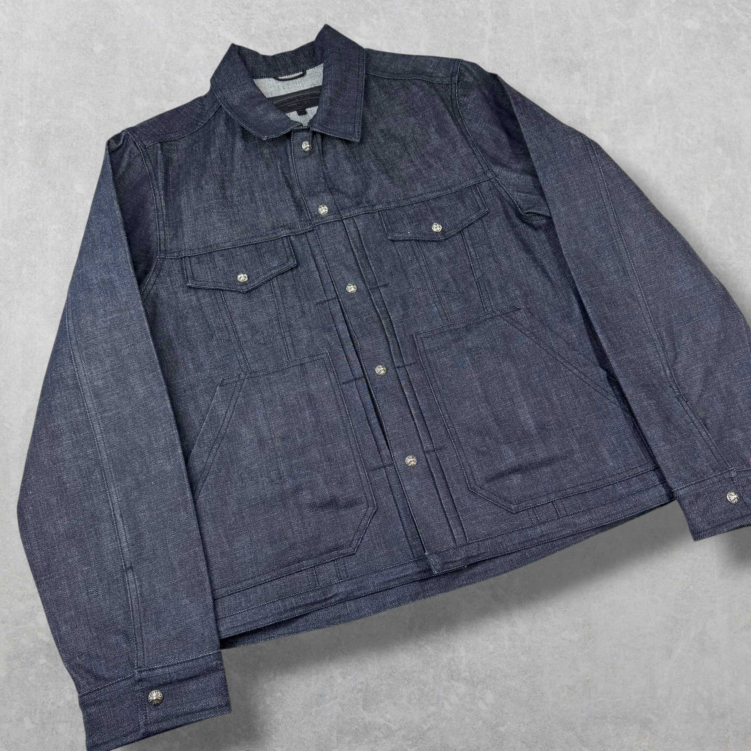 Chrome Hearts KS Fit Cross Ball Denim Button Jacket L