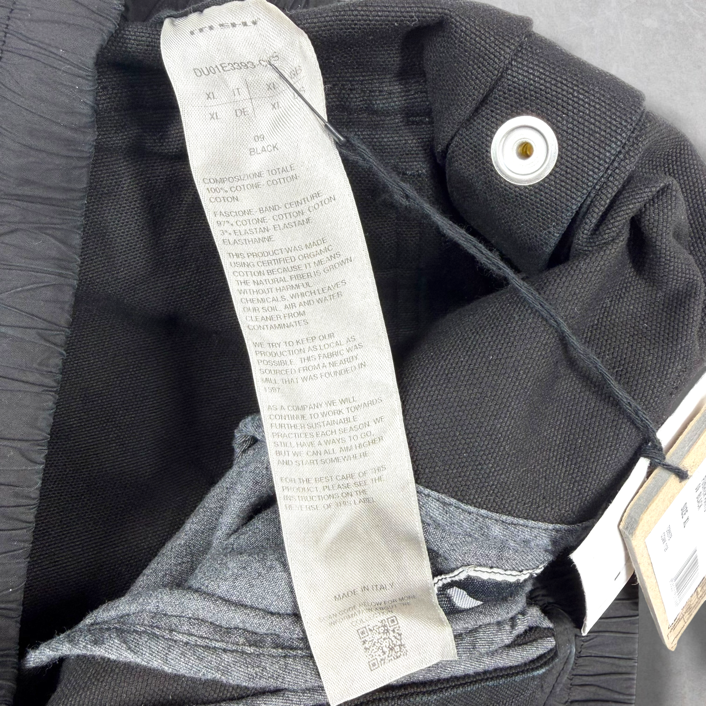 Rick Owens DRKSHDW Pusher Pants Black XL