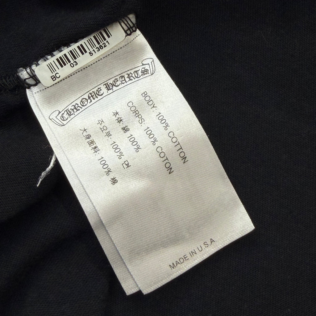 Chrome Hearts Neon Pink Stripe Logo Tee XL