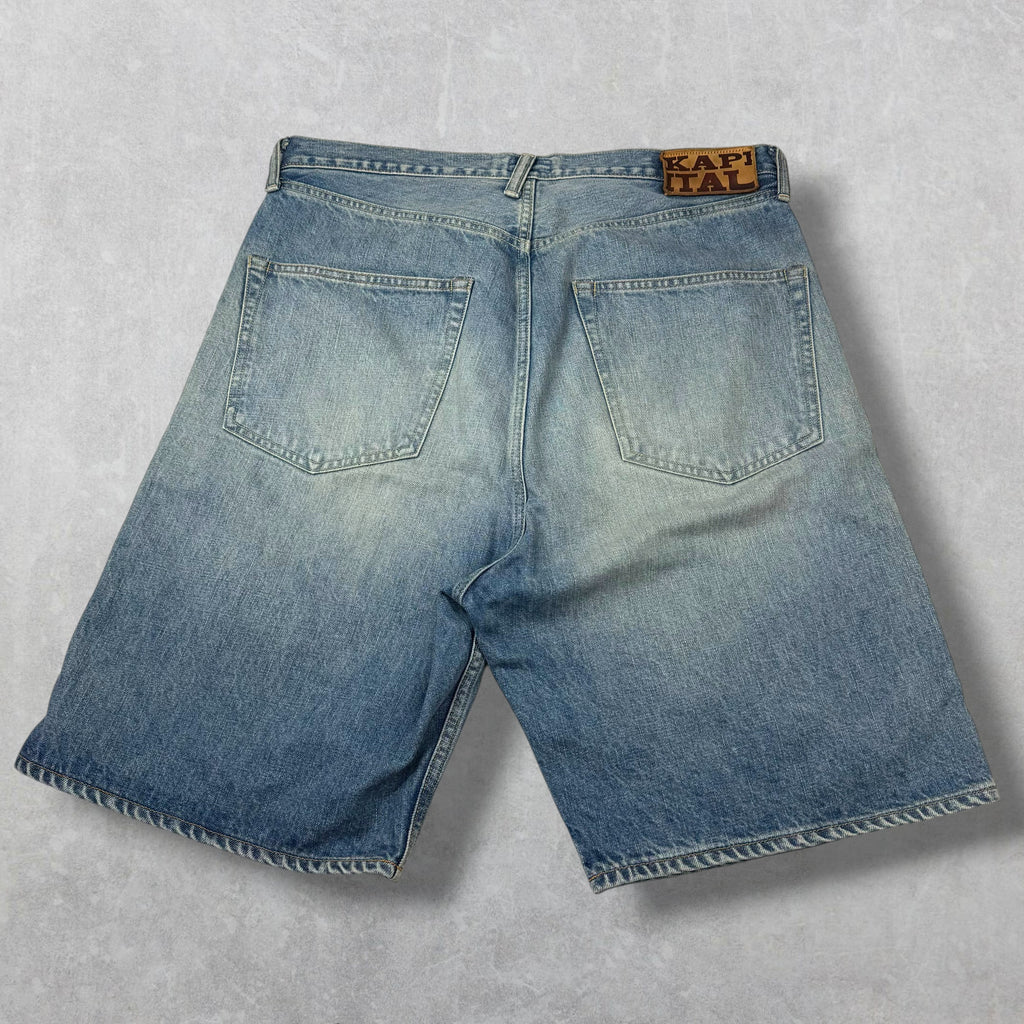 Kapital Studded Remake 14oz Denim Shorts 36