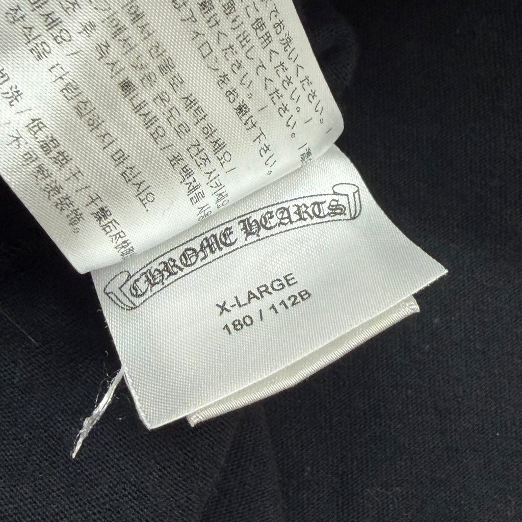 Chrome Hearts Neon Pink Stripe Logo Tee XL