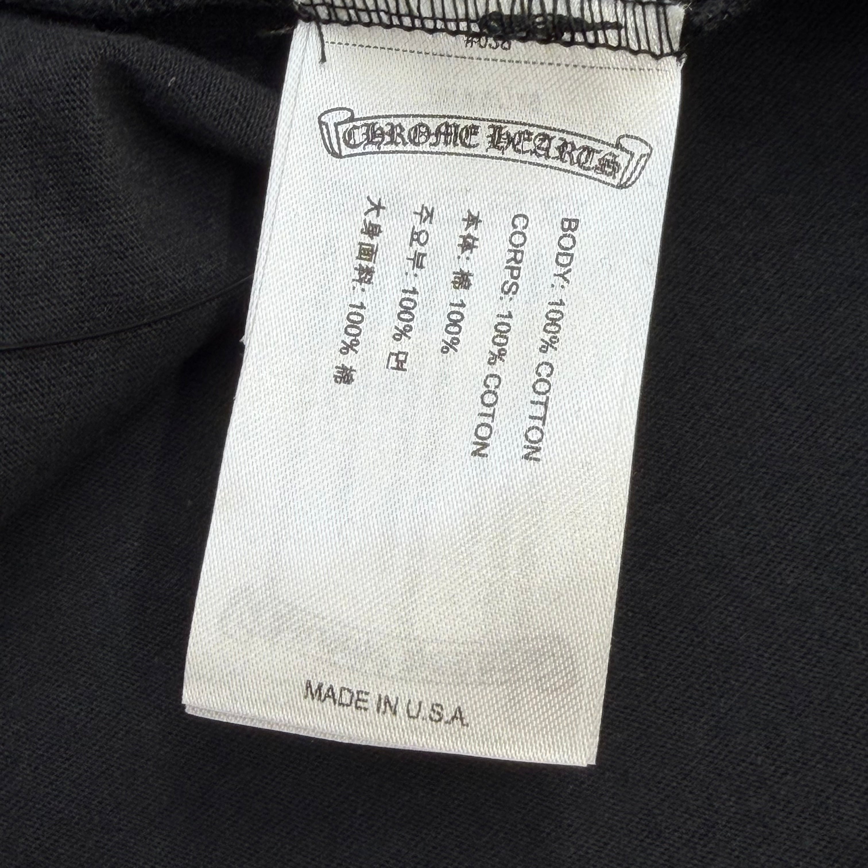 Chrome Hearts Olive Neck Logo Tee XL