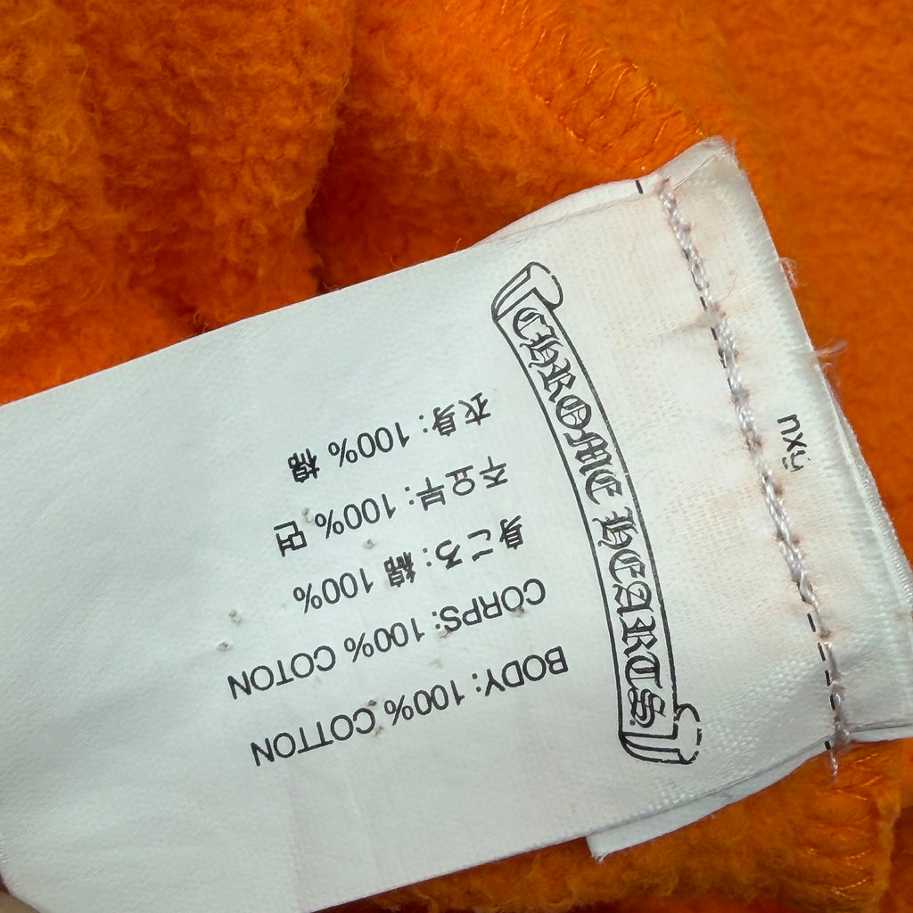 Chrome Hearts x Off-White Scroll Logo Hoodie Orange S
