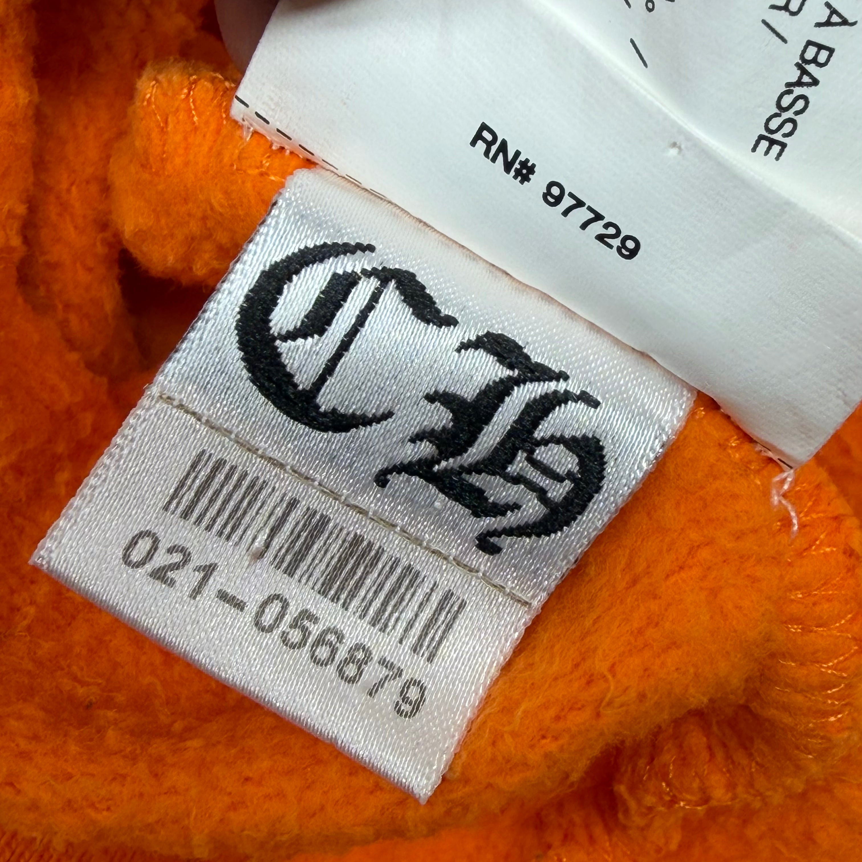Chrome Hearts x Off-White Scroll Logo Hoodie Orange S