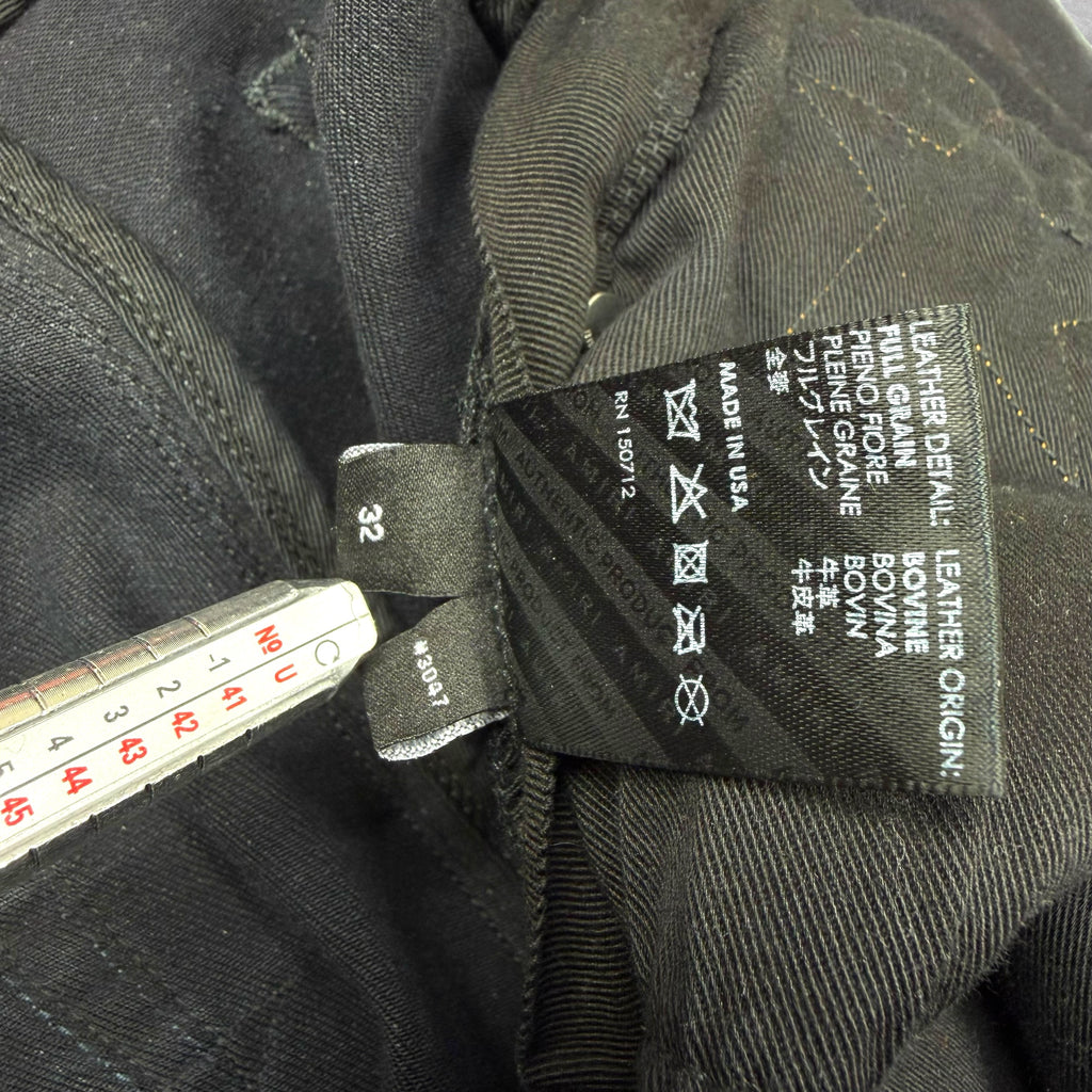 Amiri x Chemist Orange Leather Star Jeans 32
