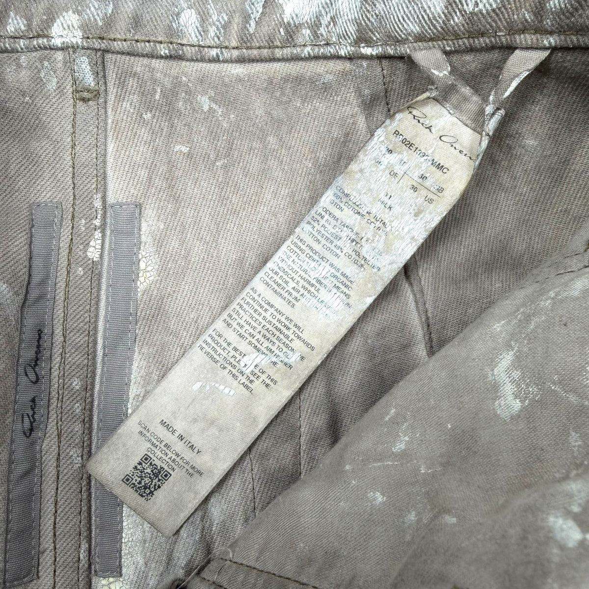 Rick Owens Concordians Runway Bolan Jeans 30