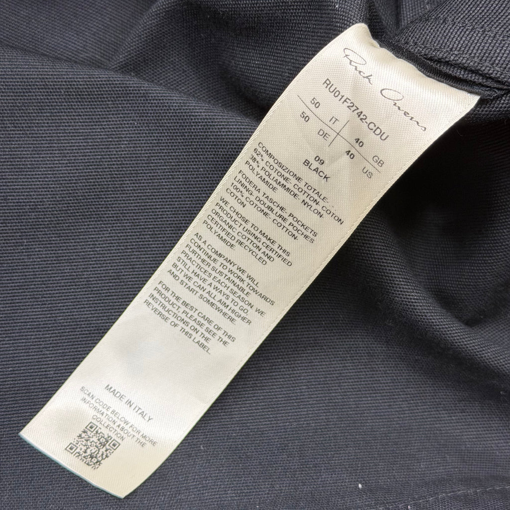 Rick Owens Tour Alice Shirt Jacket Black 50 (M)