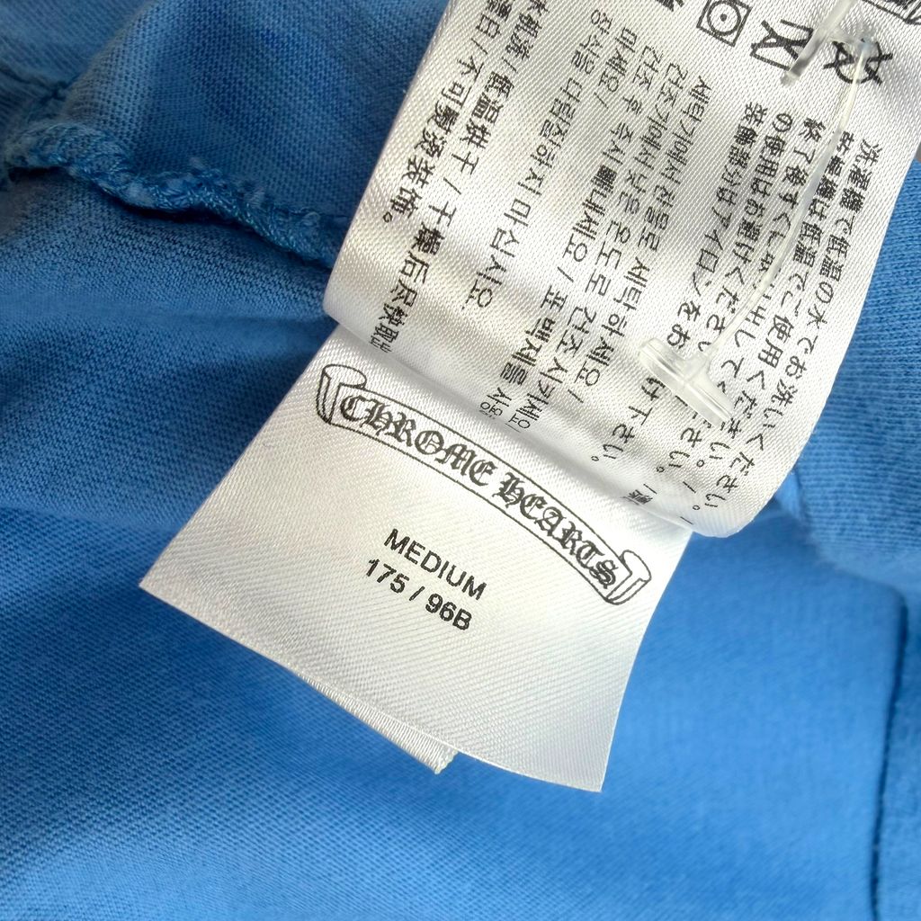 Chrome Hearts  Miami Horseshoe Floral Blue L/S M