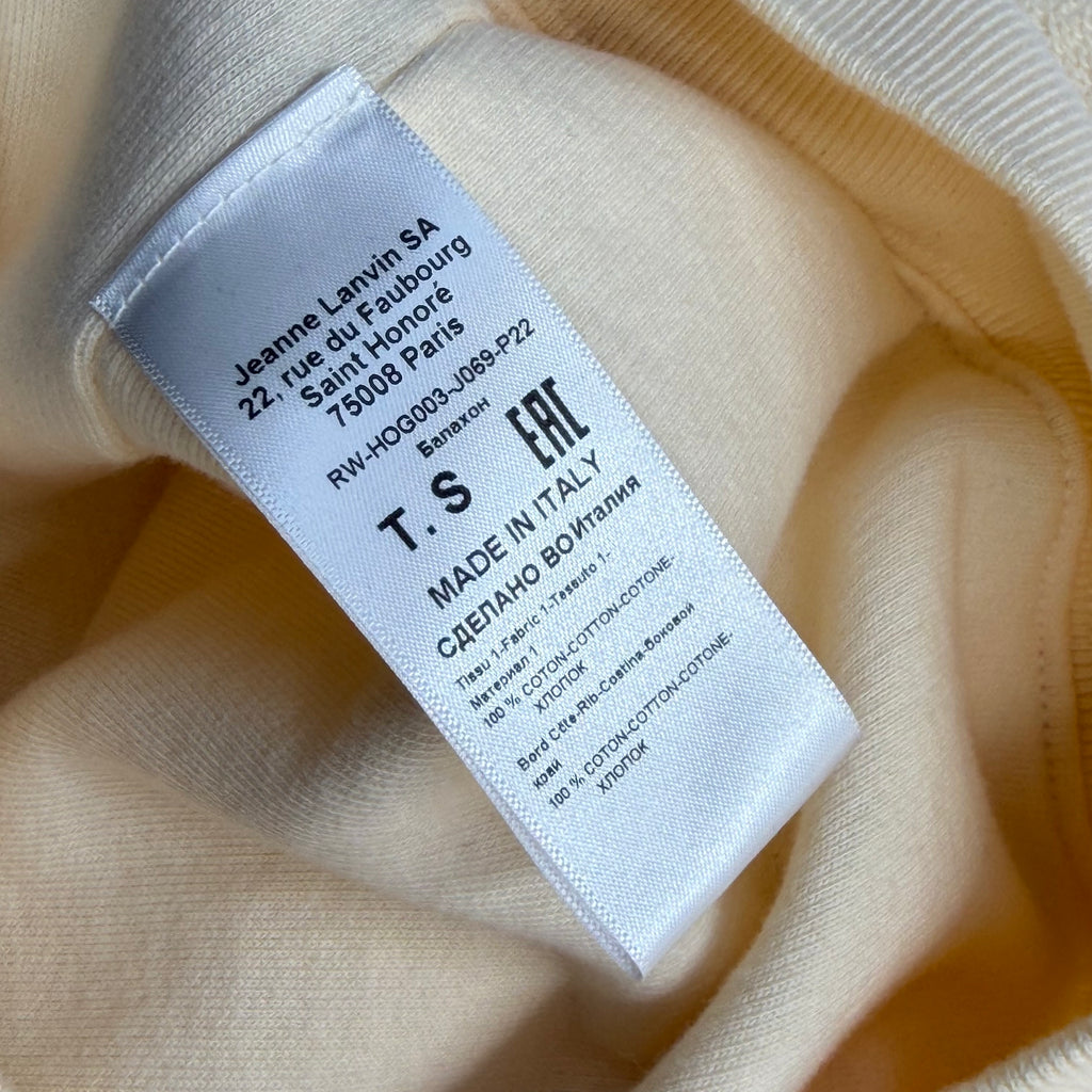 Gallery Dept. x Lanvin Reversed Creme Hoodie S (XS)
