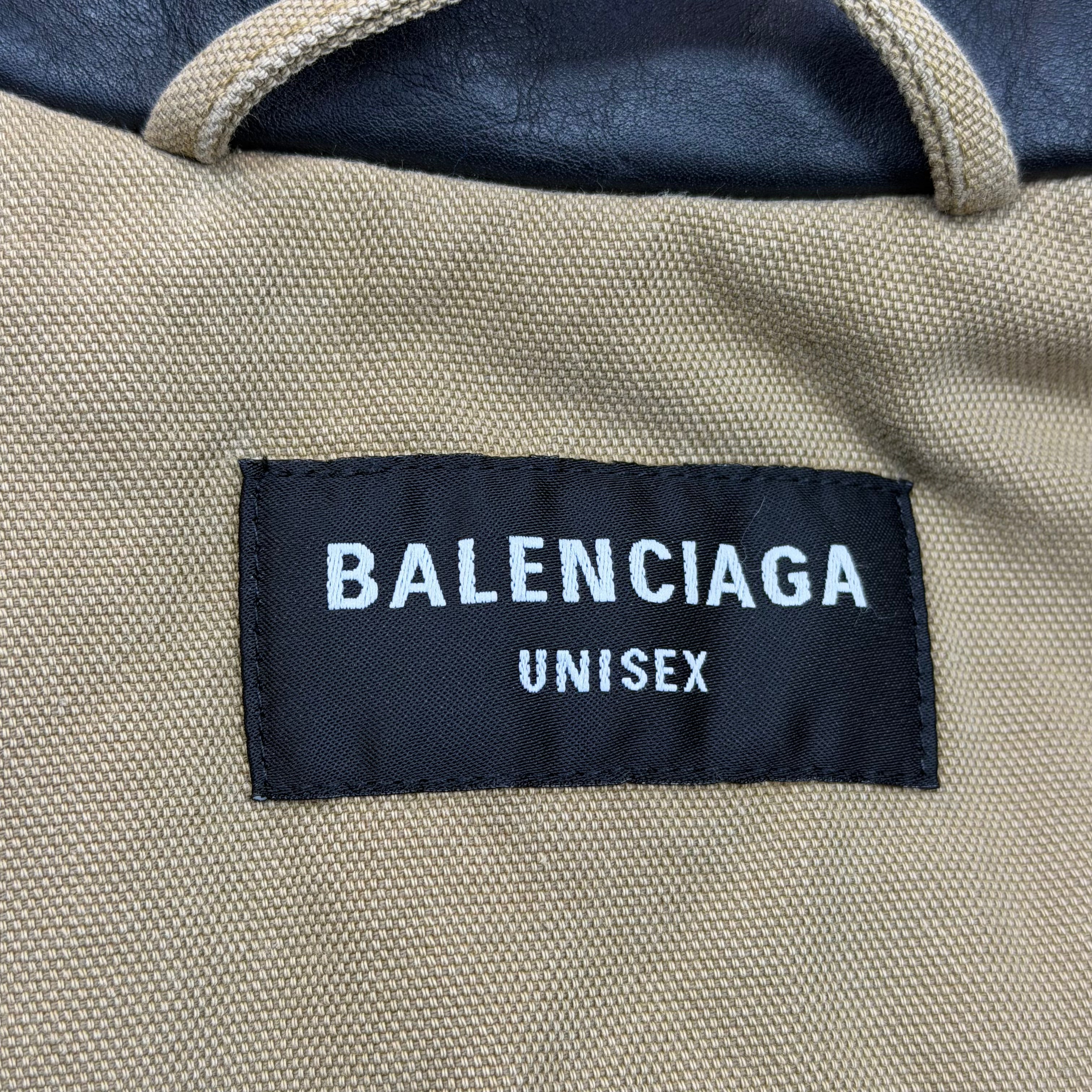 Balenciaga Canvas Zip Up Work Jacket 46 (XXL)