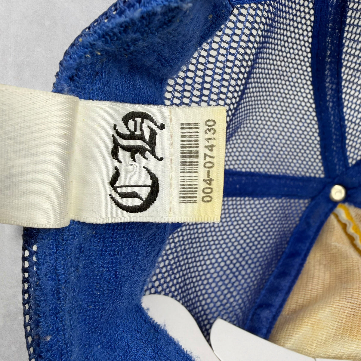 Vintage Chrome Hearts Fuck Blue Trucker Hat