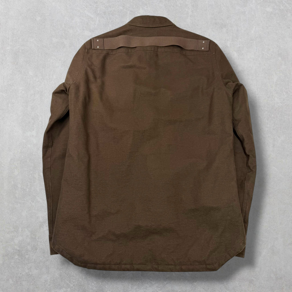 Rick Owens Luxor Heavy Moleskin Brown Outershirt 36 (M)